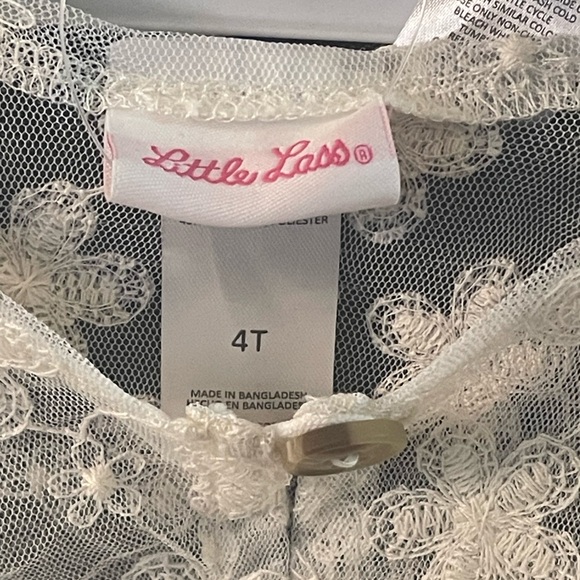 #80 - New 3 Piece Set (Dress / Cardigan / leggings) by the brand Little Lass. - Picture 8 of 12